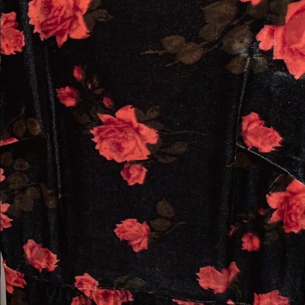 Black dress w/ roses